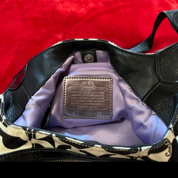 Preowned Multicolored Beautiful Coach HandBag; Medium Size; 3 Compartments, $65 - Picture 5 of 14